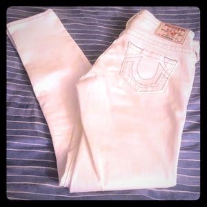 True Religion Brand Skinny Jeans White Size 24